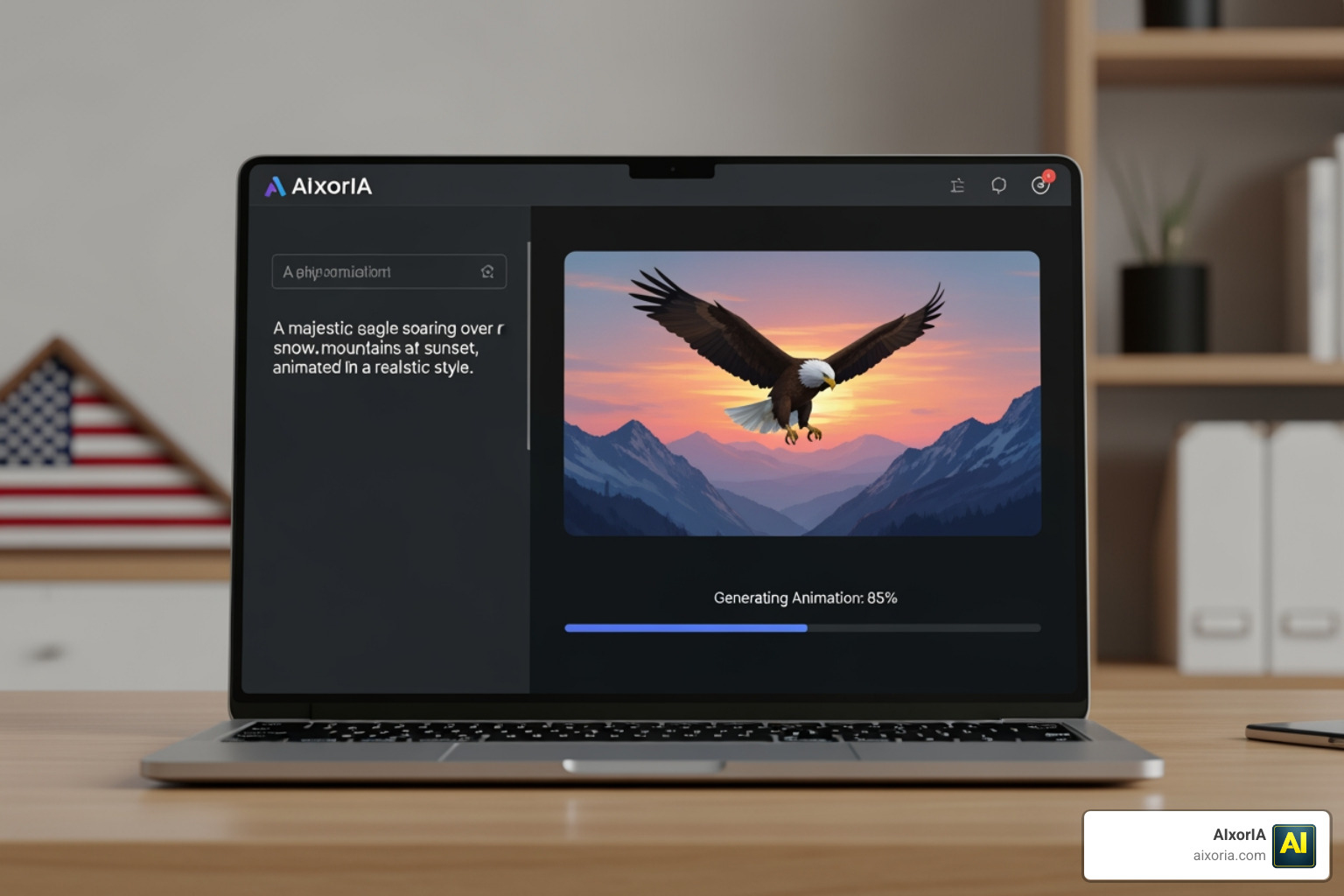 Best AI animation tools interface showing text-to-video workflow