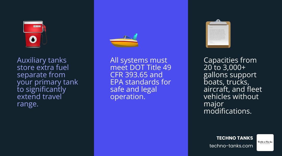 Benefits of extended fuel capacity for boats and trucks infographic infographic Benefits of extended fuel capacity for boats and trucks infographic infographic