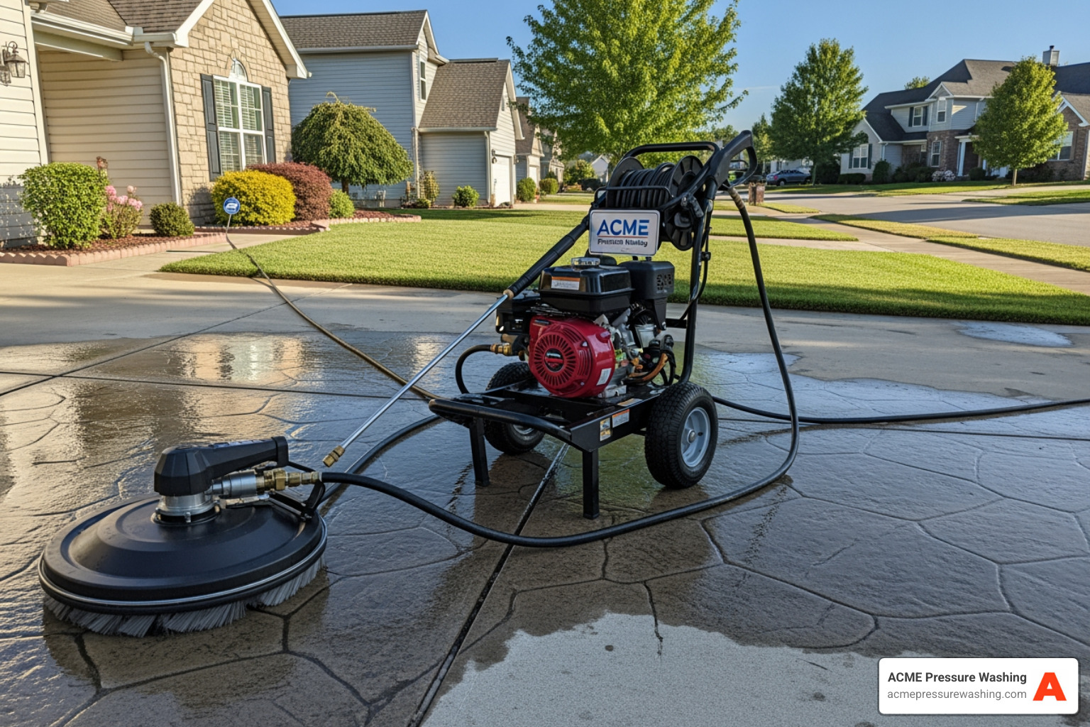 professional pressure washing equipment on driveway professional pressure washing equipment on driveway