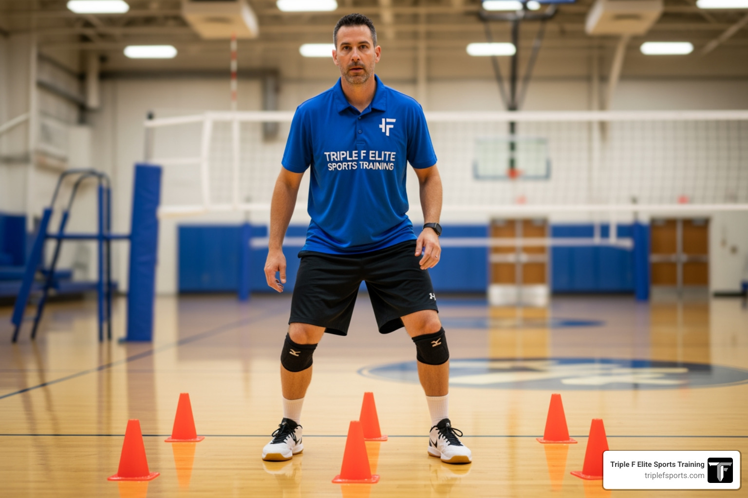 setter footwork drill with cones and coach setter footwork drill with cones and coach