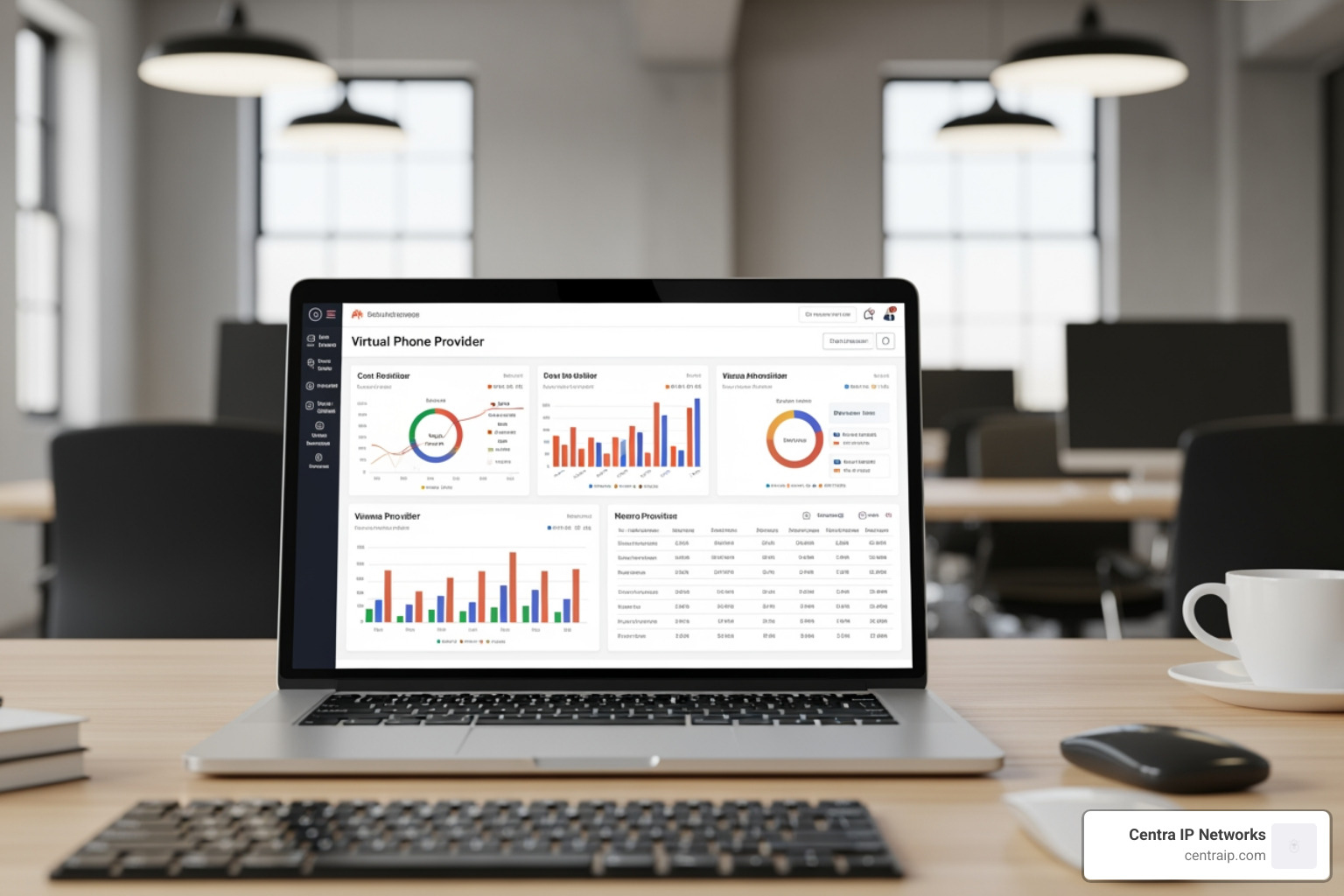 virtual phone provider comparison dashboard on laptop virtual phone provider comparison dashboard on laptop