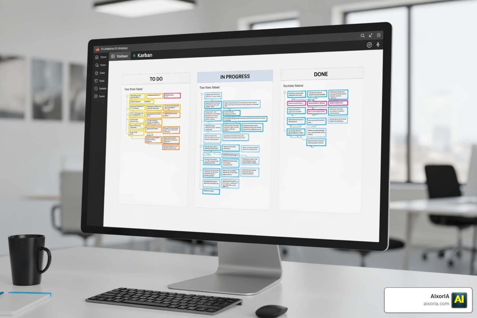 Best Kanban Tools digital board with colorful task cards