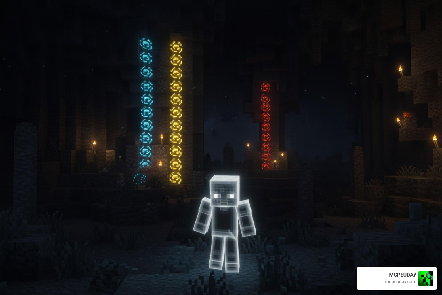 X Ray Night Vision Addon Minecraft 1.21 deep cave ore detection mining X Ray Night Vision Addon Minecraft 1.21 deep cave ore detection mining