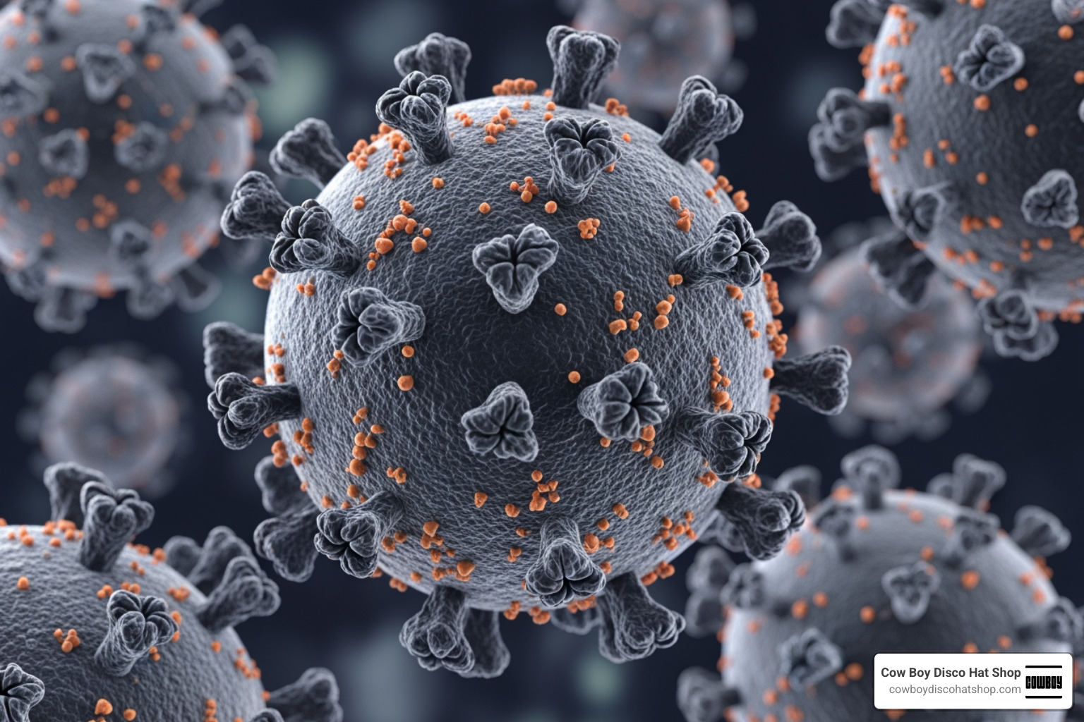 Microscopic structure of the Andes hantavirus showing viral envelope and proteins