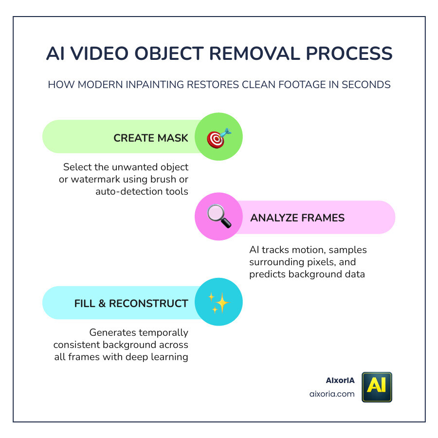 AI video eraser tools comparison: features, platforms, pricing, and use cases infographic