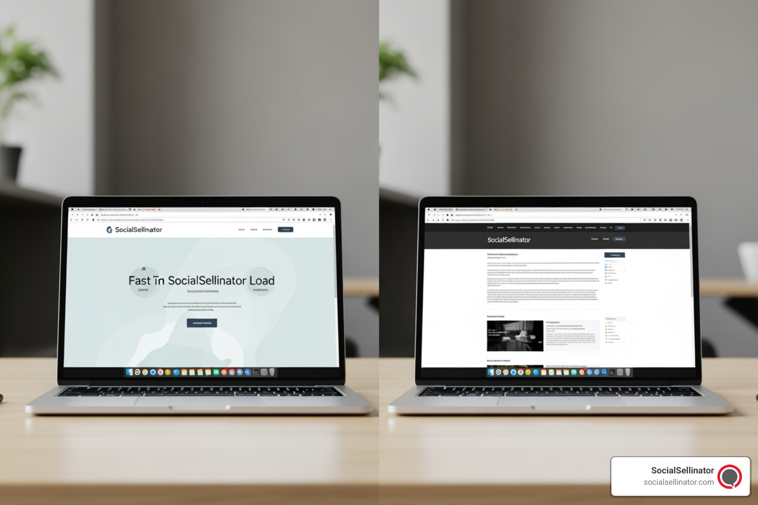 Comparison of optimized and unoptimized landing page structures for SEO and conversion