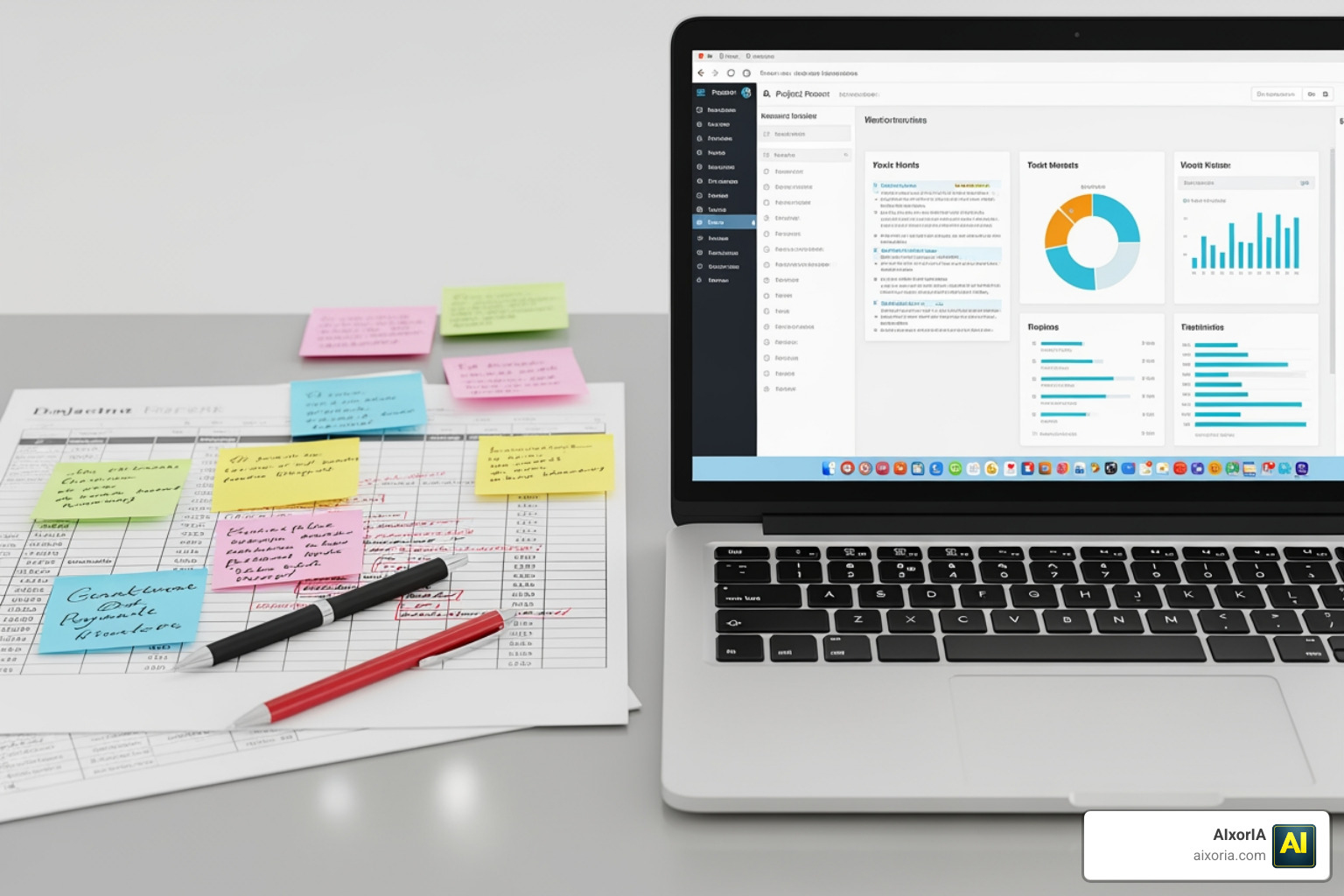 Spreadsheets vs. Project Management Software comparison chart
