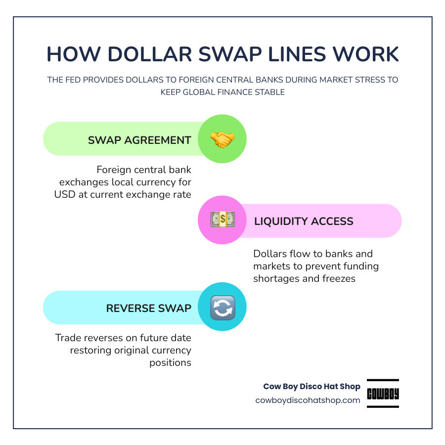 Infographic showing the flow of USD between the Fed and foreign central banks via swap lines and FIMA repo infographic Infographic showing the flow of USD between the Fed and foreign central banks via swap lines and FIMA repo infographic