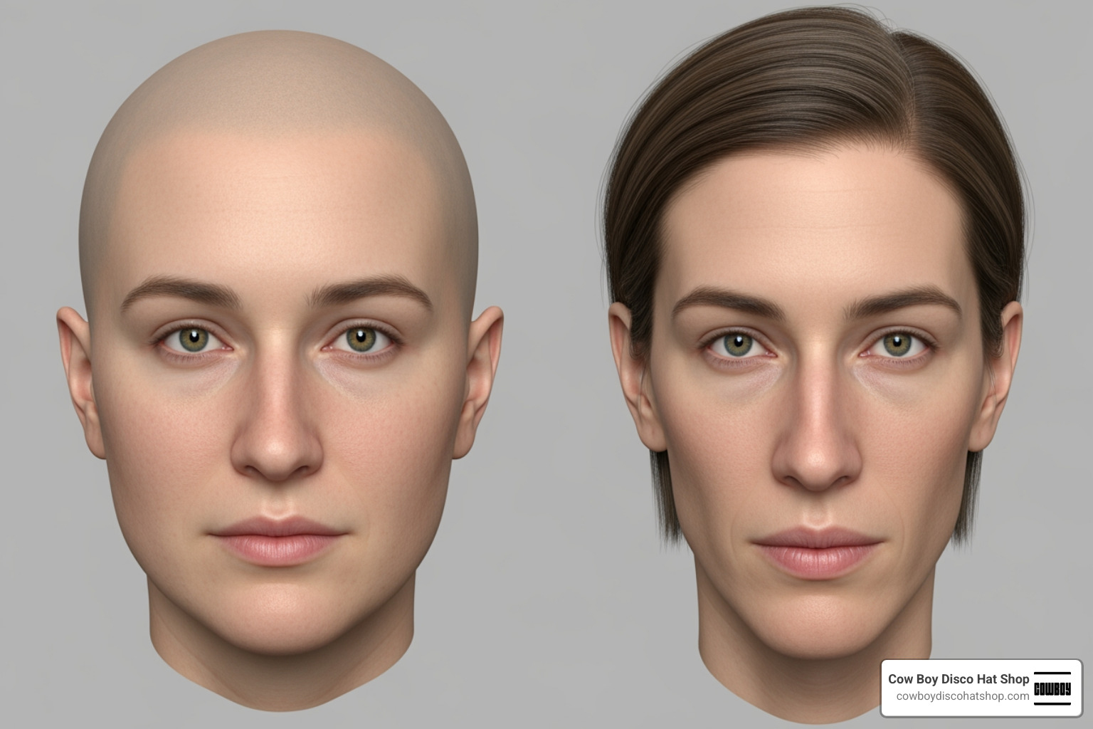 Difference between round and long oval head shapes