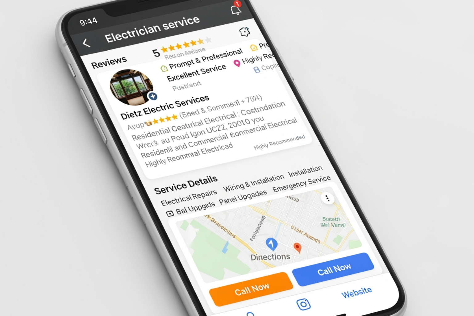 Screenshot of an AI-generated local answer citing a well-optimized business profile Screenshot of an AI-generated local answer citing a well-optimized business profile