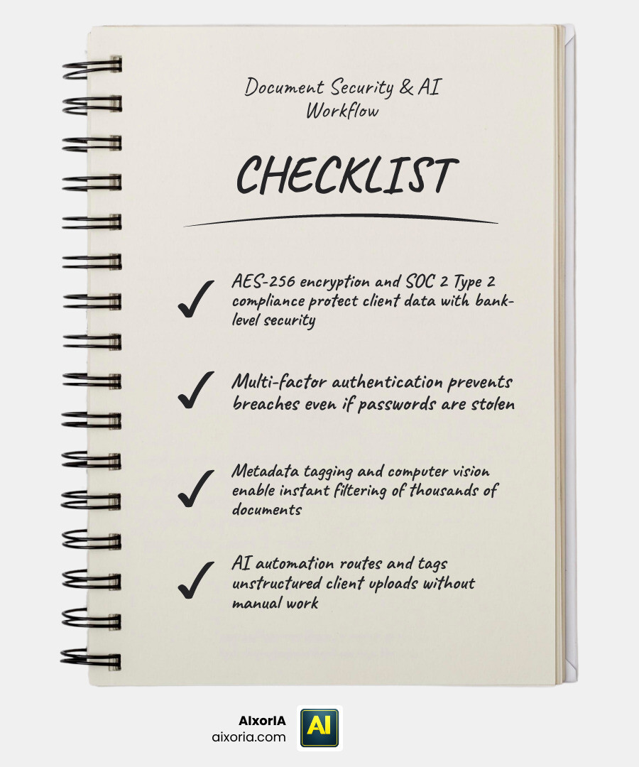 Comparison of top document management features for accounting firms infographic