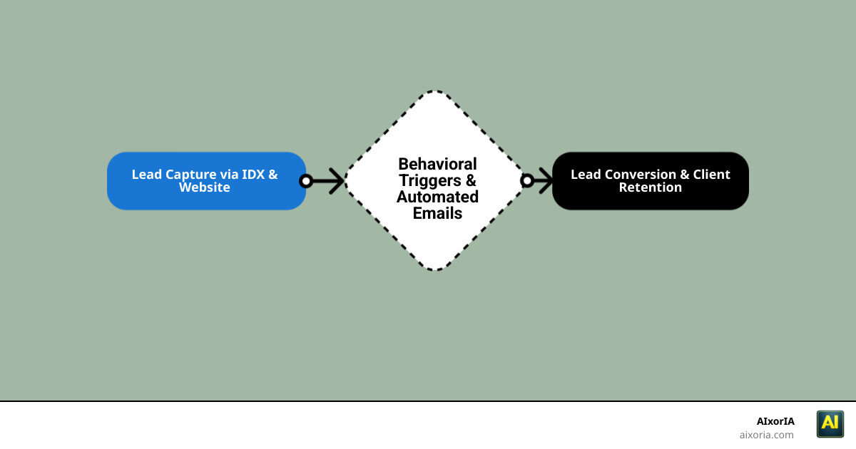 Real estate email drip campaign lifecycle from lead capture to conversion infographic