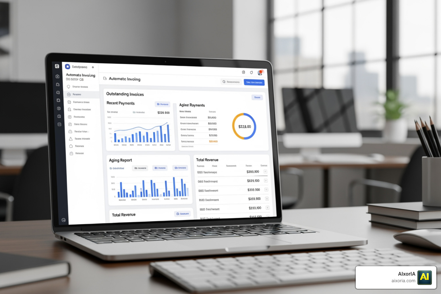 automated invoicing software dashboard