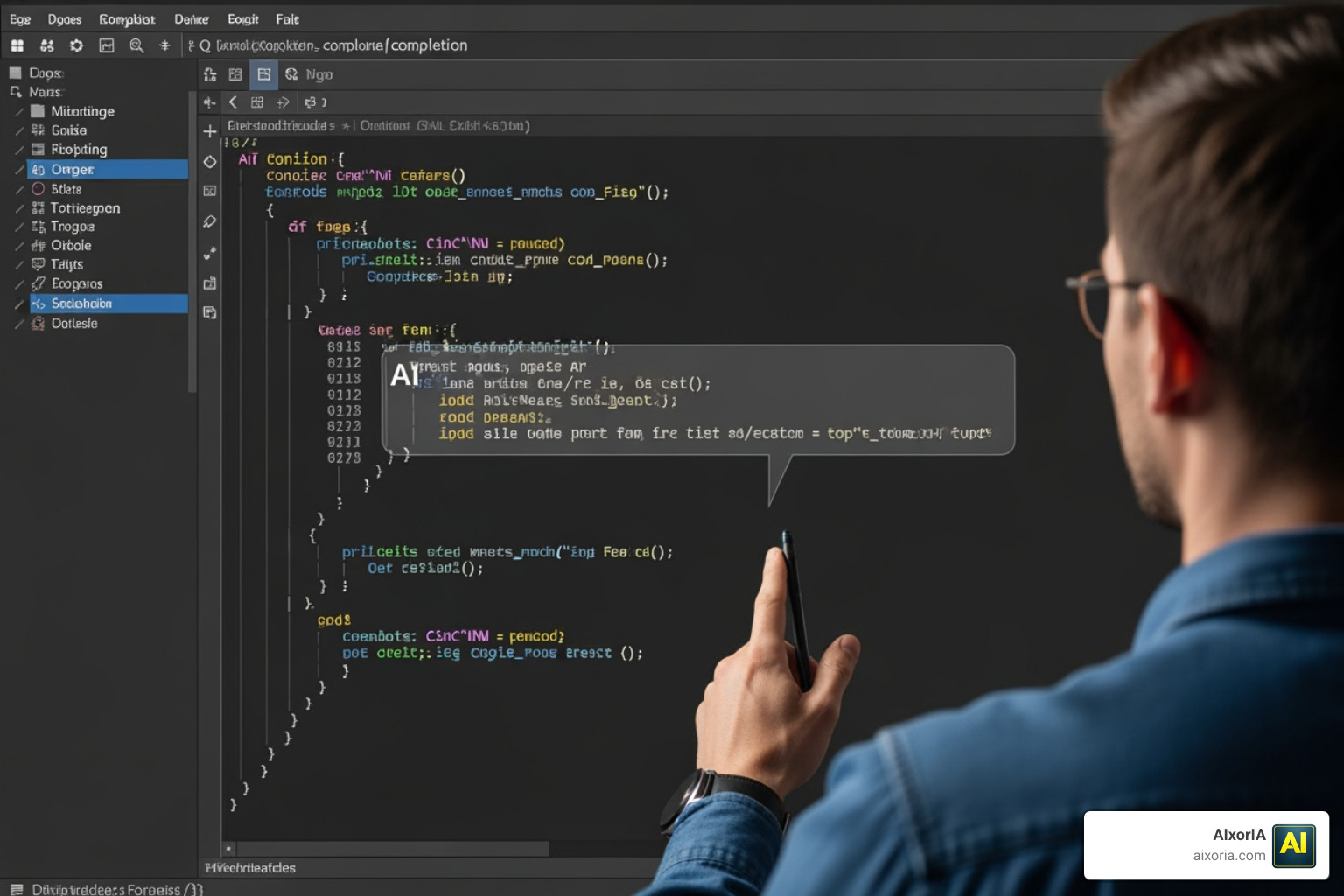 AI code completion in action