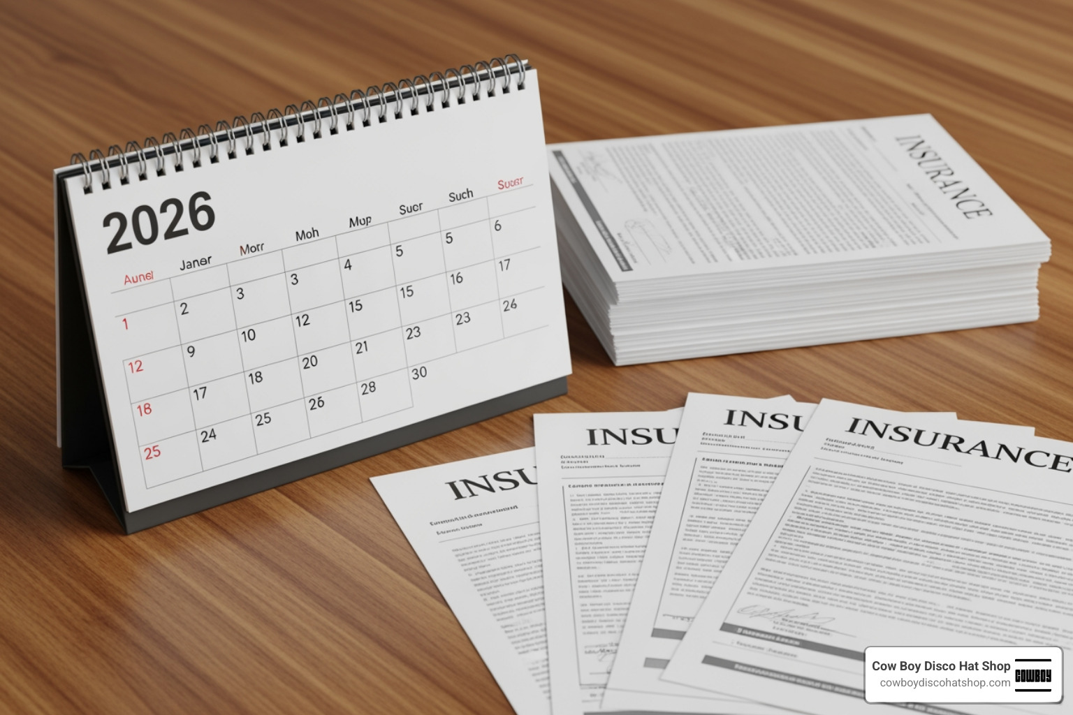 A 2026 calendar and insurance documents symbolizing the choice between temporary and permanent protection A 2026 calendar and insurance documents symbolizing the choice between temporary and permanent protection
