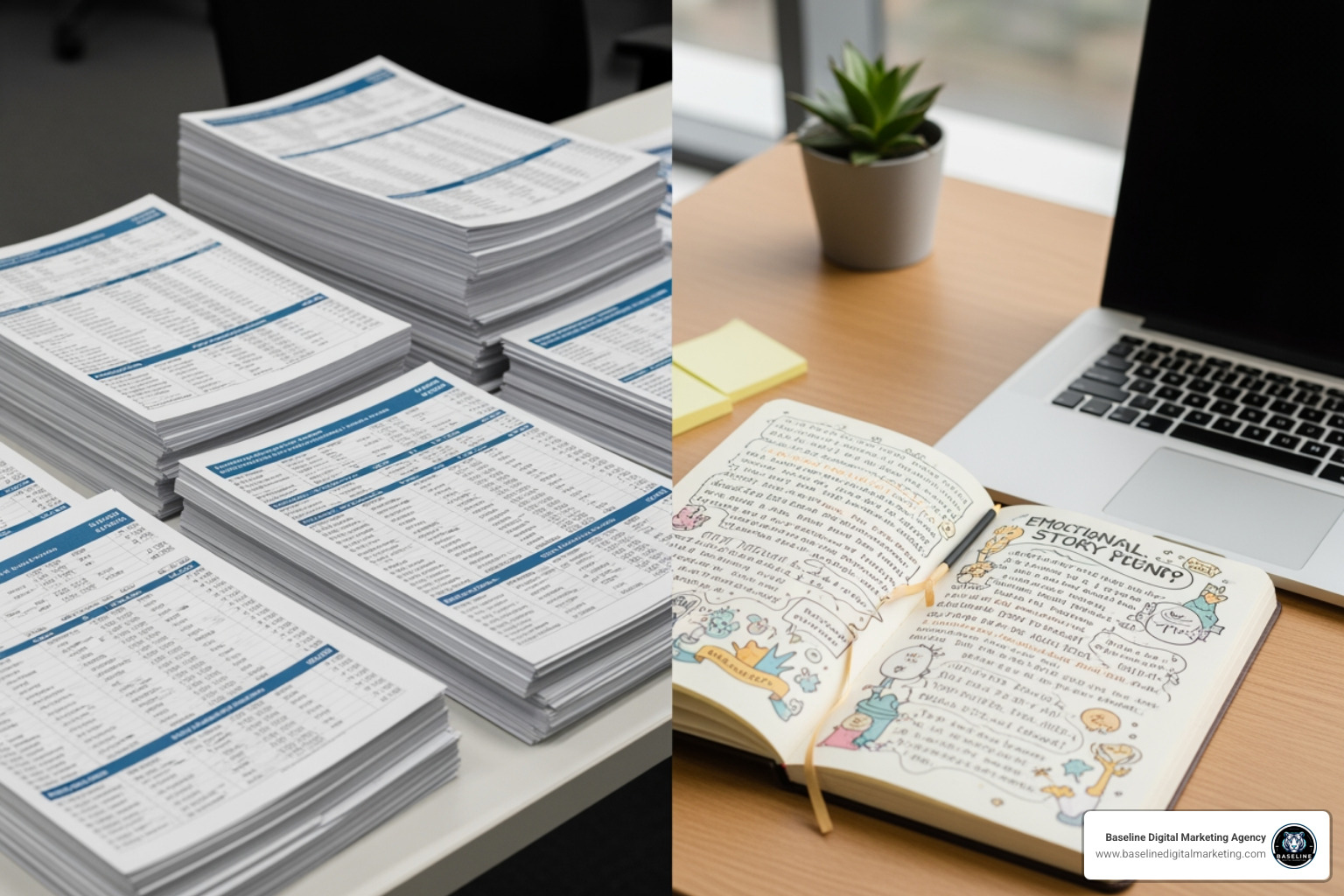 Illustrating the Feature Trap vs Story Moat