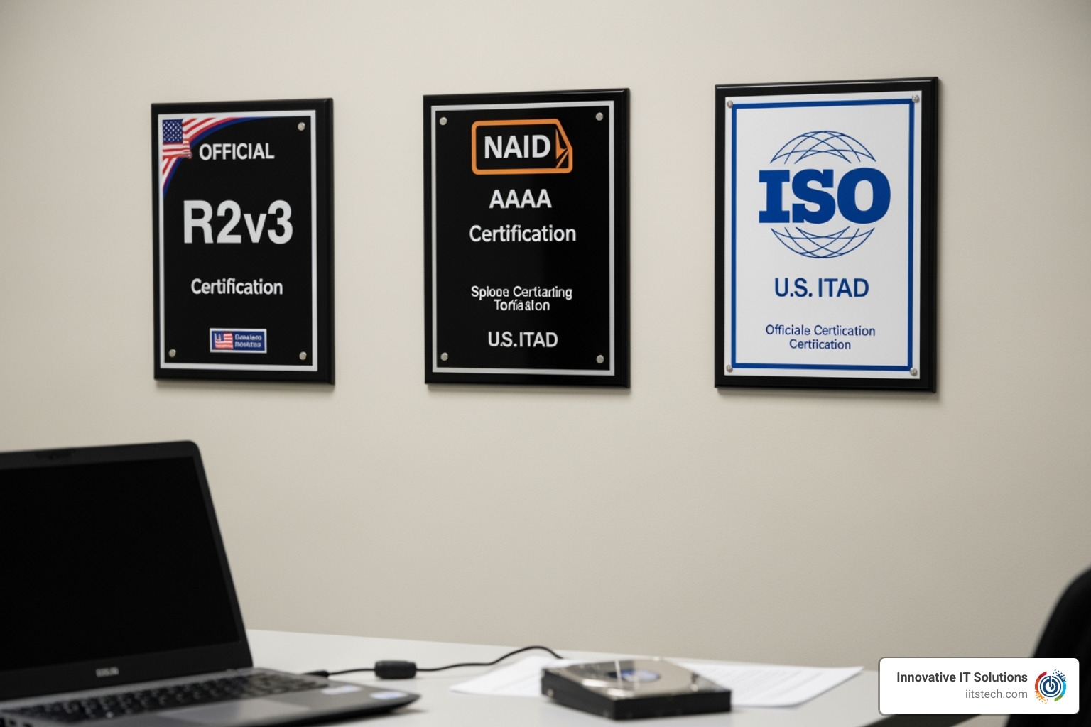 R2v3 NAID AAA and ISO certification concept for ITAD vendor compliance