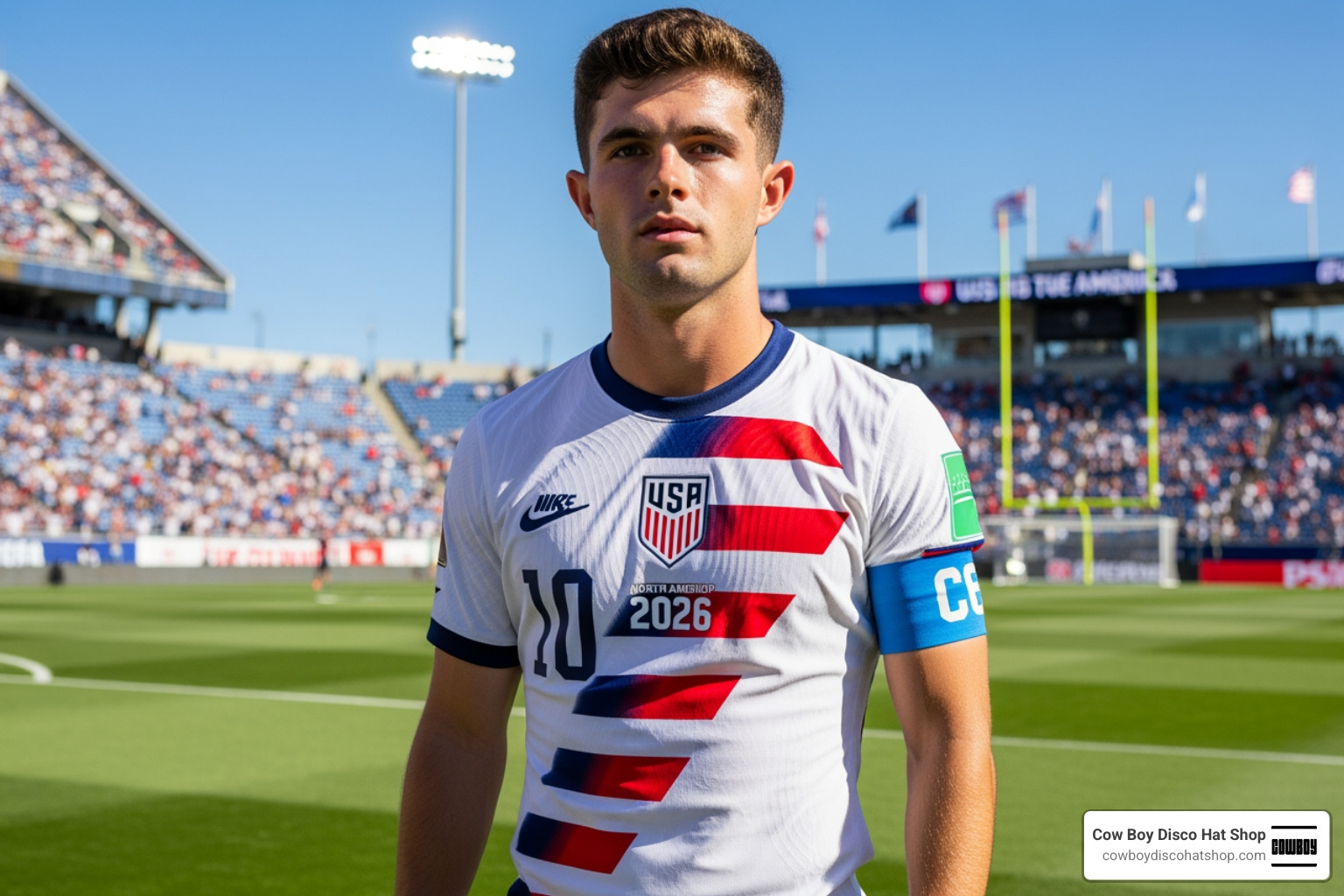 Christian Pulisic wearing the 2026 USMNT kit Christian Pulisic wearing the 2026 USMNT kit
