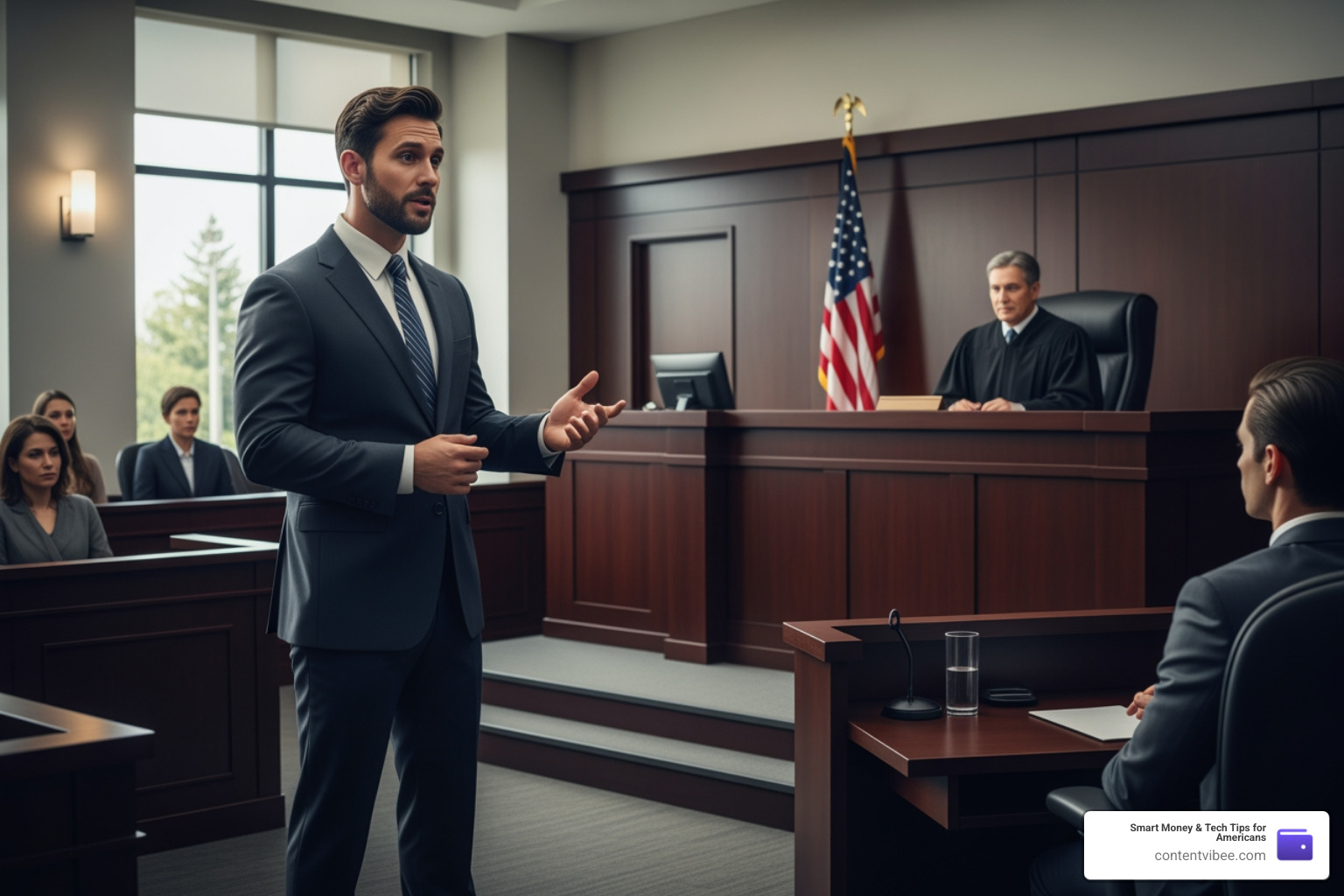 board-certified truck accident attorney in a courtroom