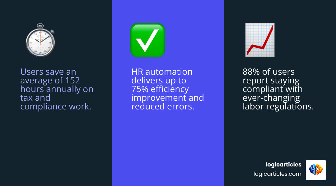 Infographic showing the ROI of HR automation including time saved and error reduction infographic Infographic showing the ROI of HR automation including time saved and error reduction infographic
