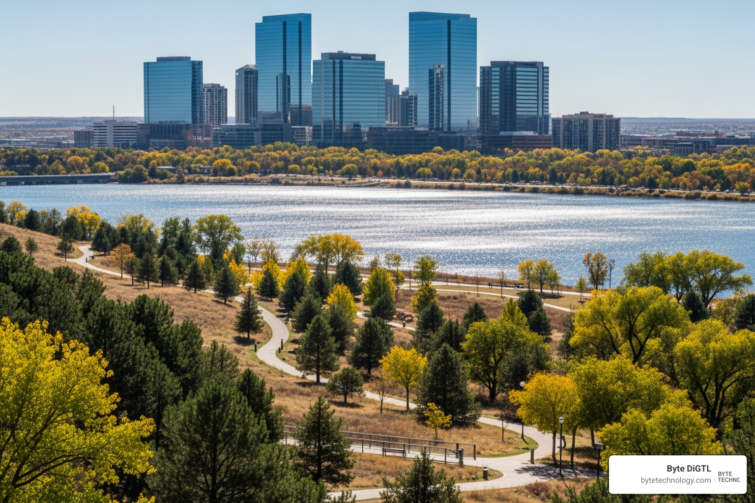 Cherry Creek State Park offering a natural escape just minutes from the office towers Cherry Creek State Park offering a natural escape just minutes from the office towers
