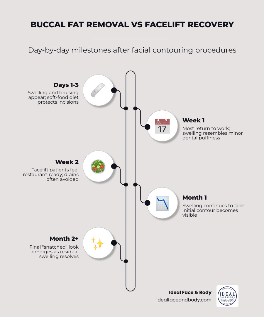 Infographic showing recovery milestones for facial surgery infographic Infographic showing recovery milestones for facial surgery infographic