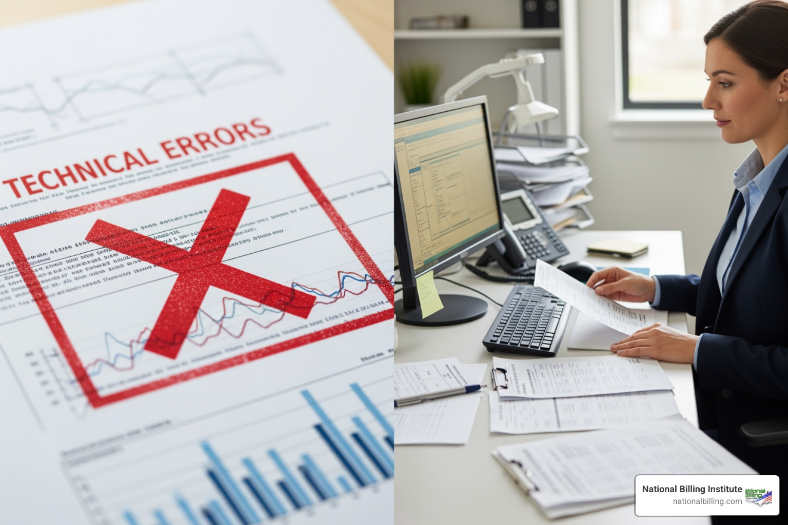 Comparison of technical errors vs. payer adjudication process Comparison of technical errors vs. payer adjudication process
