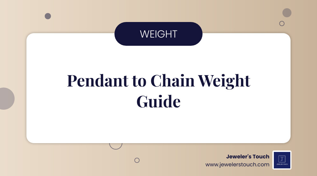 Infographic showing pendant weight categories matched to chain types and gauge sizes infographic Infographic showing pendant weight categories matched to chain types and gauge sizes infographic