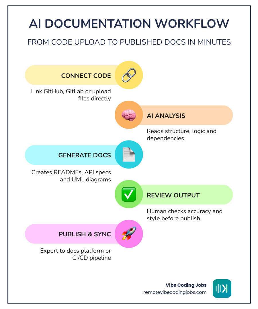 Manual documentation time vs AI generation speed comparison infographic infographic
