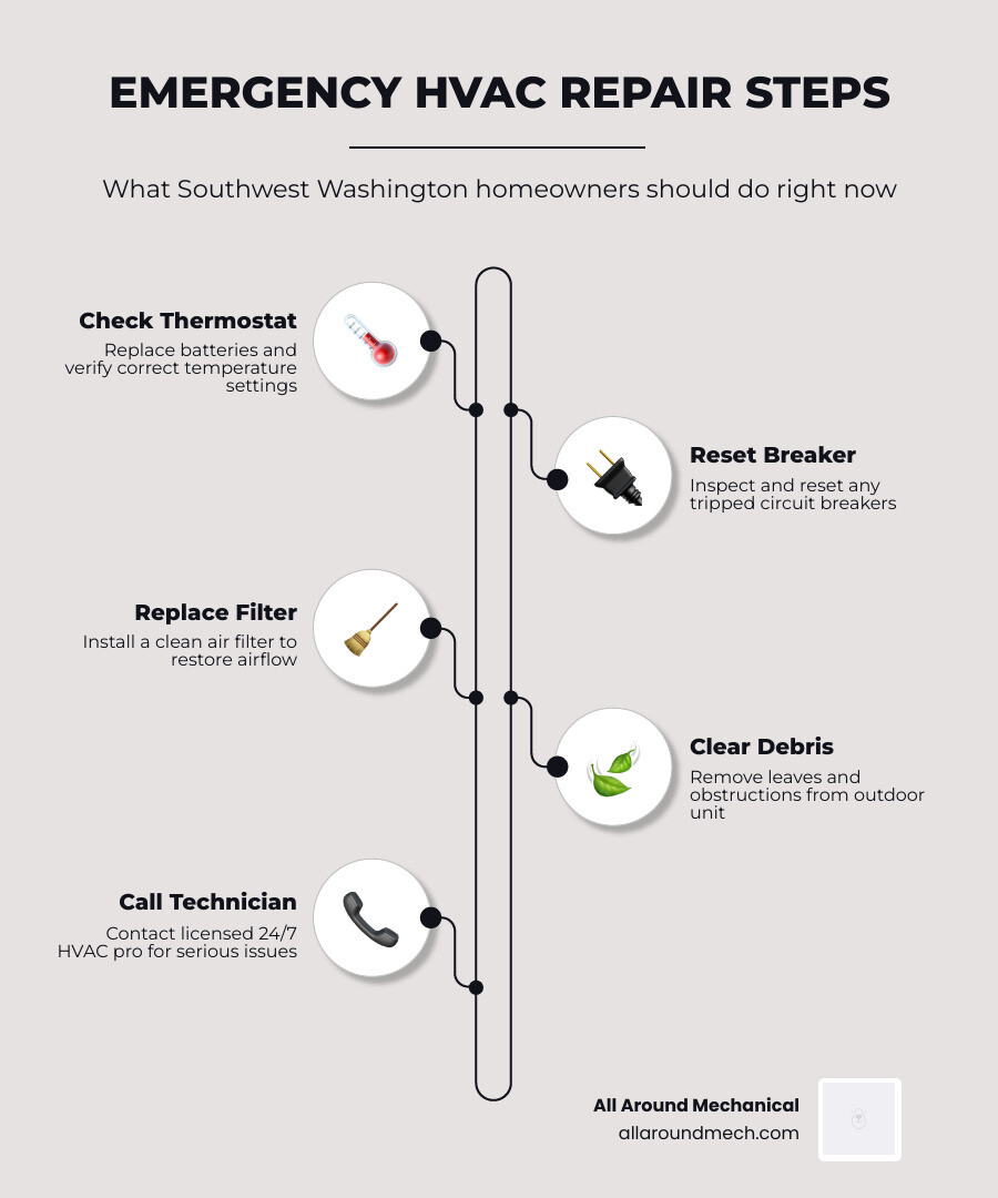 Step-by-step emergency HVAC repair process for Southwest Washington homeowners infographic infographic Step-by-step emergency HVAC repair process for Southwest Washington homeowners infographic infographic