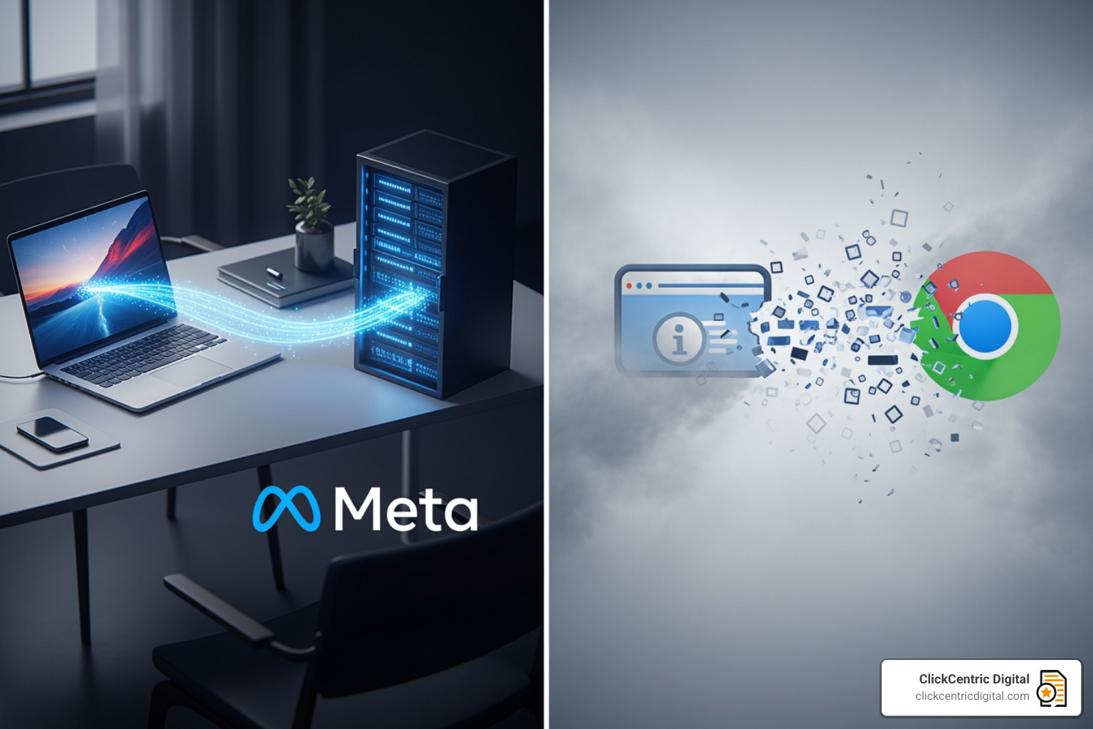 Illustration showing data flow from website to server to Meta compared to standard browser Pixel flow Illustration showing data flow from website to server to Meta compared to standard browser Pixel flow