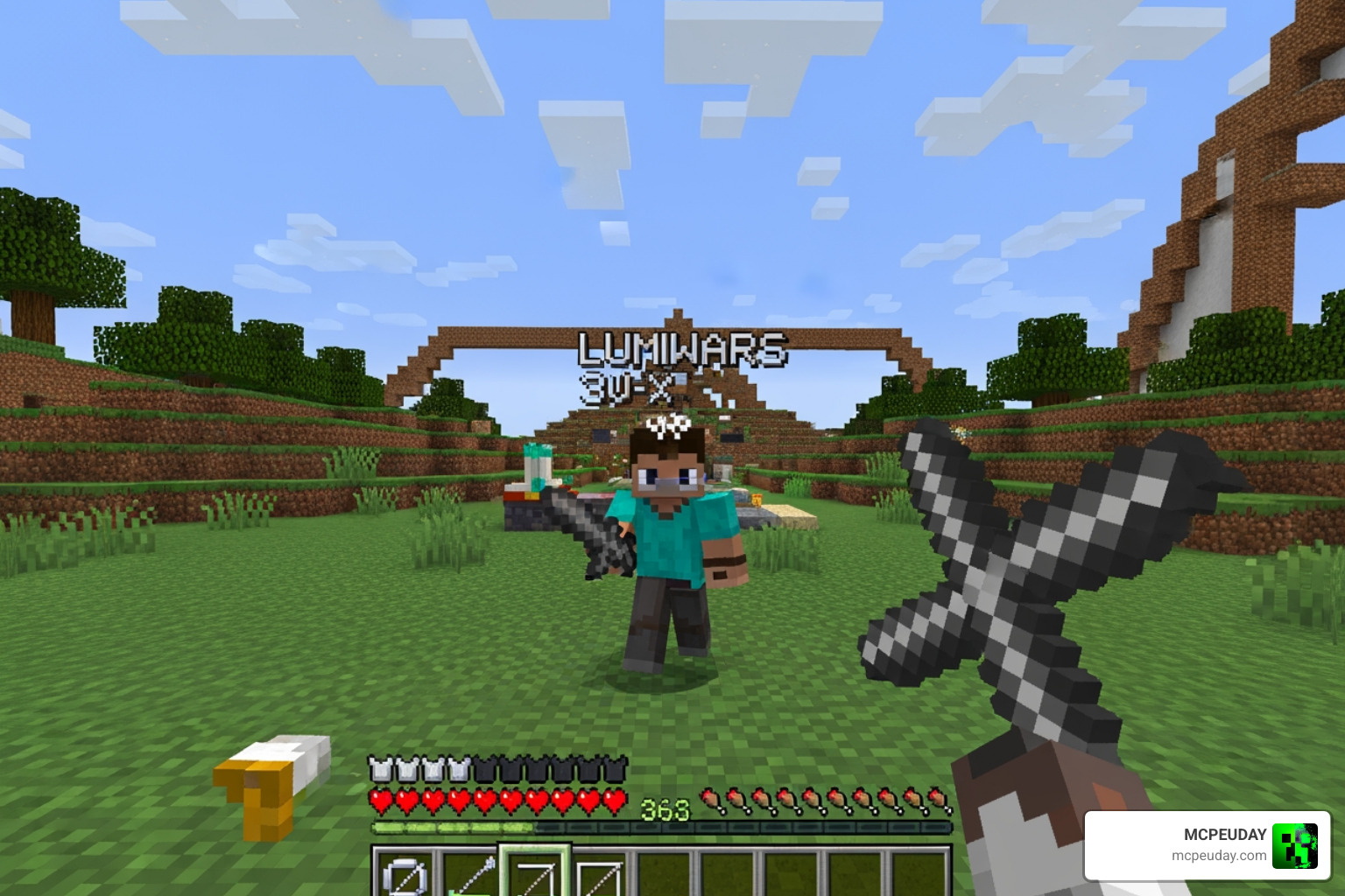 Lumina 32x Texture Pack Minecraft PvP Bedwars gameplay