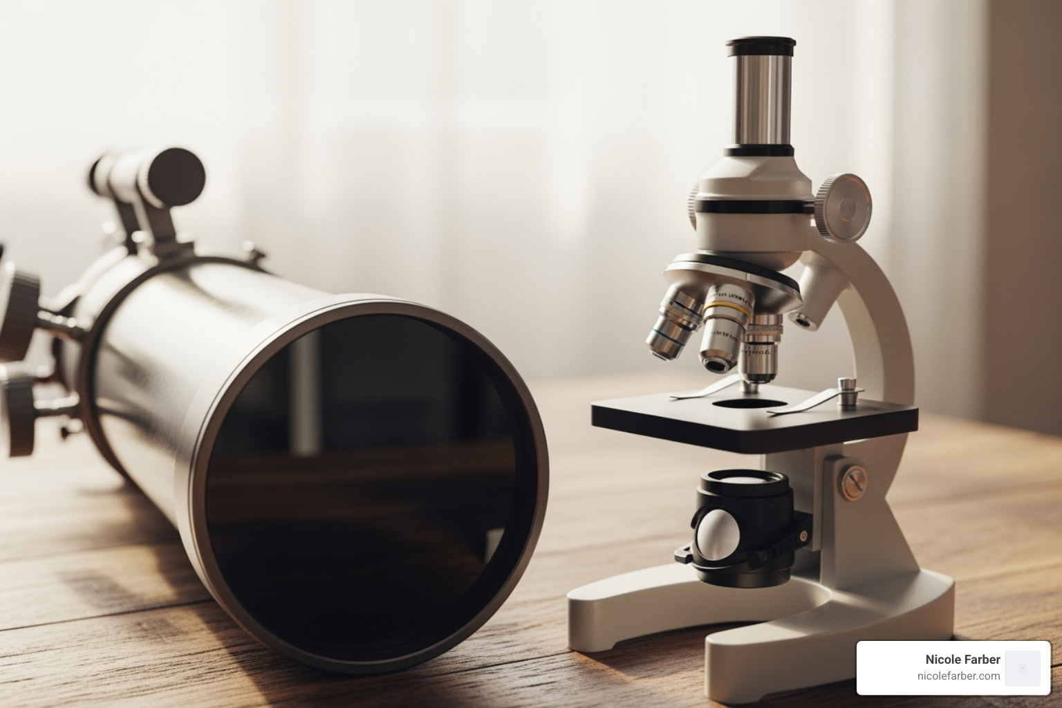 Comparing a telescope and a microscope representing strategic vs operational focus Comparing a telescope and a microscope representing strategic vs operational focus