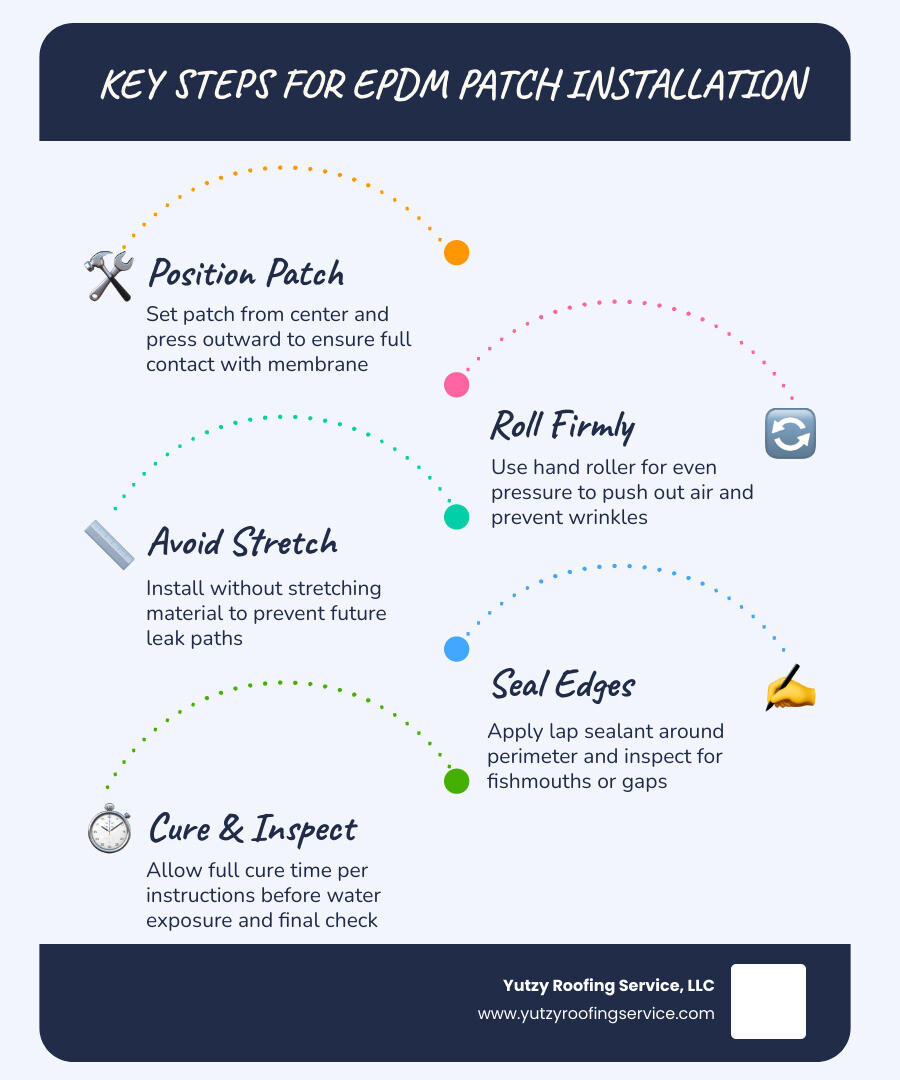 EPDM vs TPO vs PVC repair method infographic infographic EPDM vs TPO vs PVC repair method infographic infographic