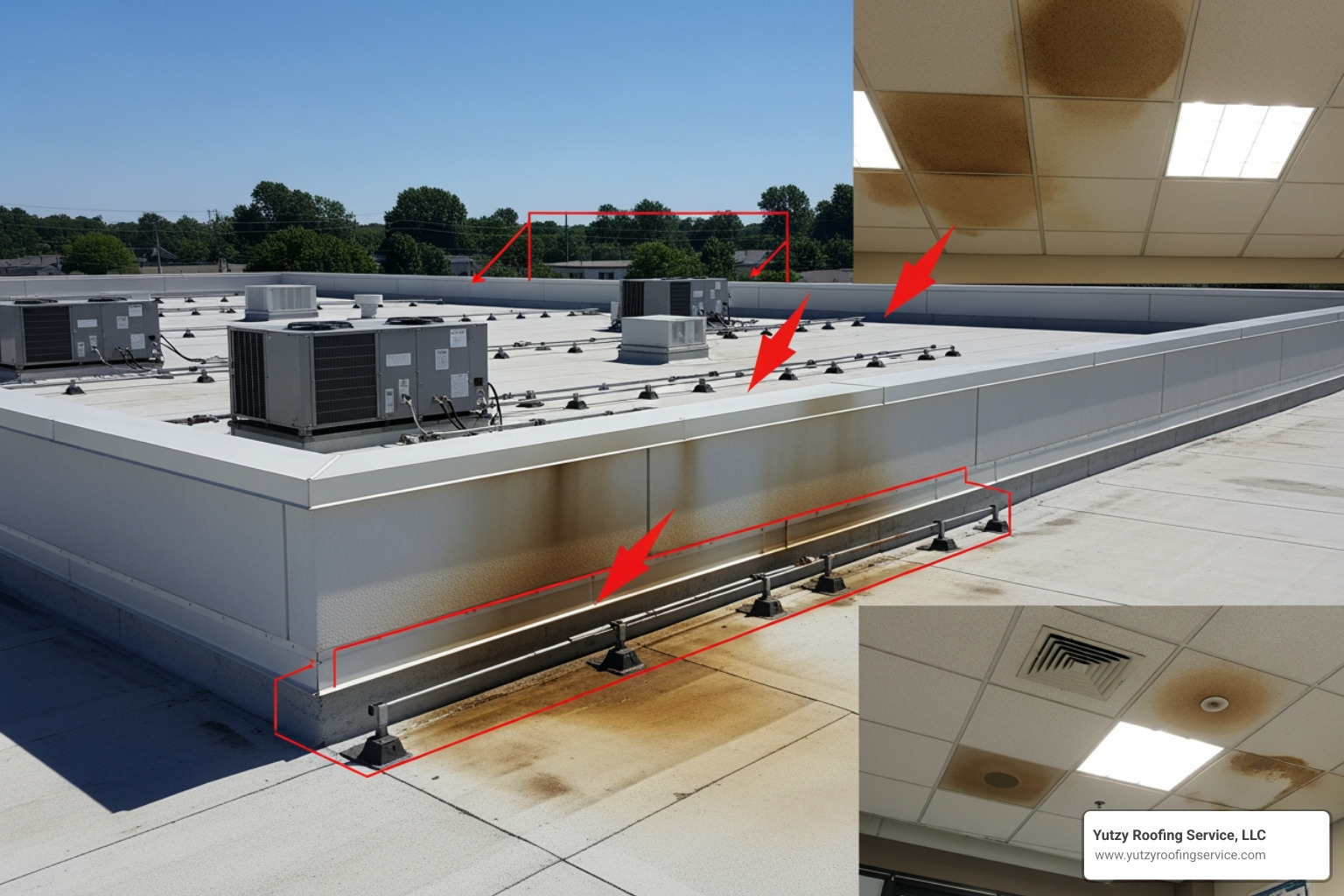 Mapping interior leak signs to exterior roof coordinates Mapping interior leak signs to exterior roof coordinates