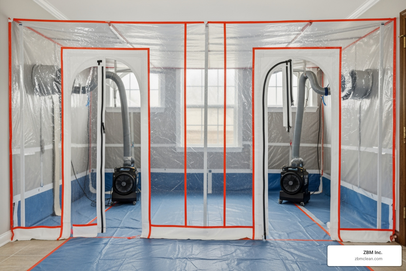 sealed containment barriers during mold remediation sealed containment barriers during mold remediation