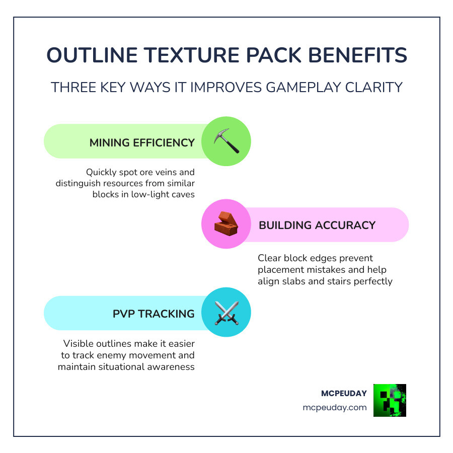 Infographic showing how block edge contrast improves visibility in dark caves infographic Infographic showing how block edge contrast improves visibility in dark caves infographic