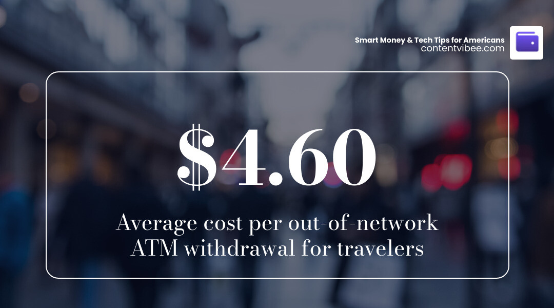 Infographic comparing average out-of-network ATM fees vs. Schwab unlimited worldwide rebates infographic
