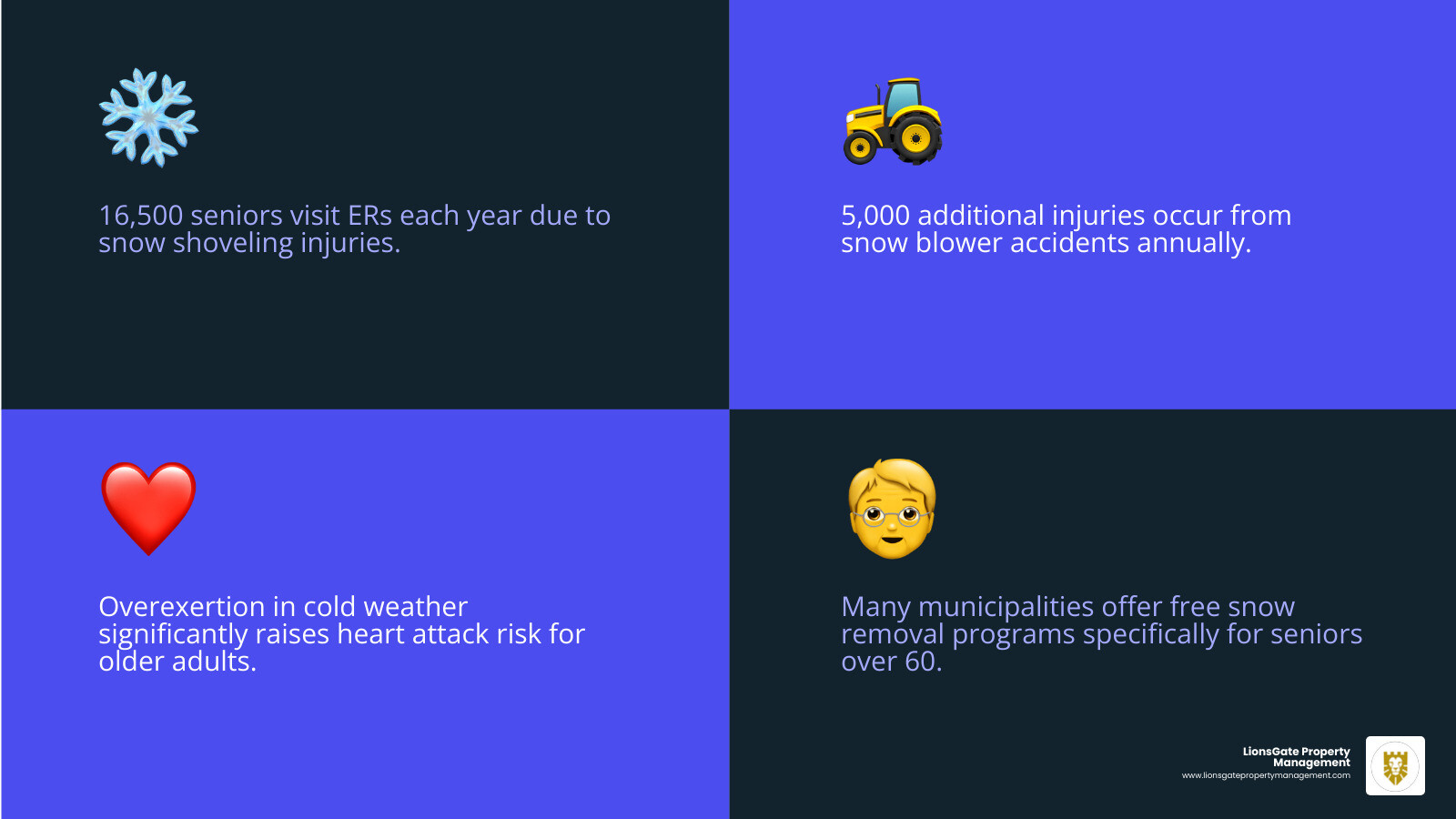 winter safety risks and snow removal injury statistics for seniors infographic infographic winter safety risks and snow removal injury statistics for seniors infographic infographic