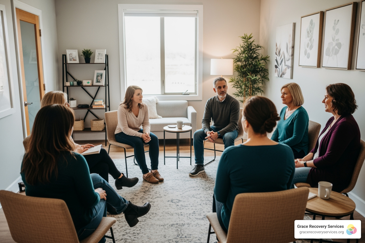 supportive group counseling session in Penn Hills