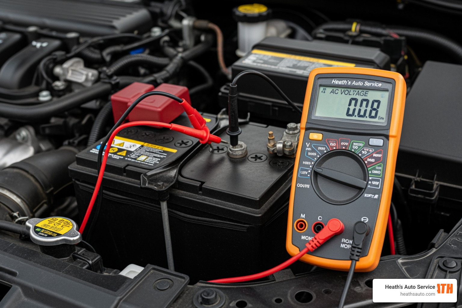 multimeter checking battery for AC ripple multimeter checking battery for AC ripple