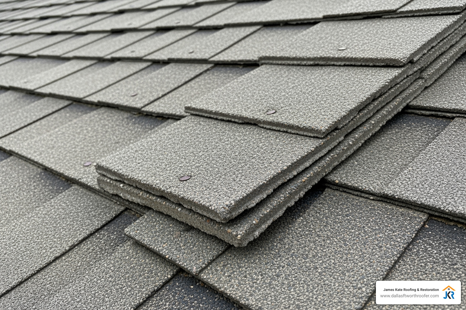 suspected asbestos cement roof shingles close up suspected asbestos cement roof shingles close up