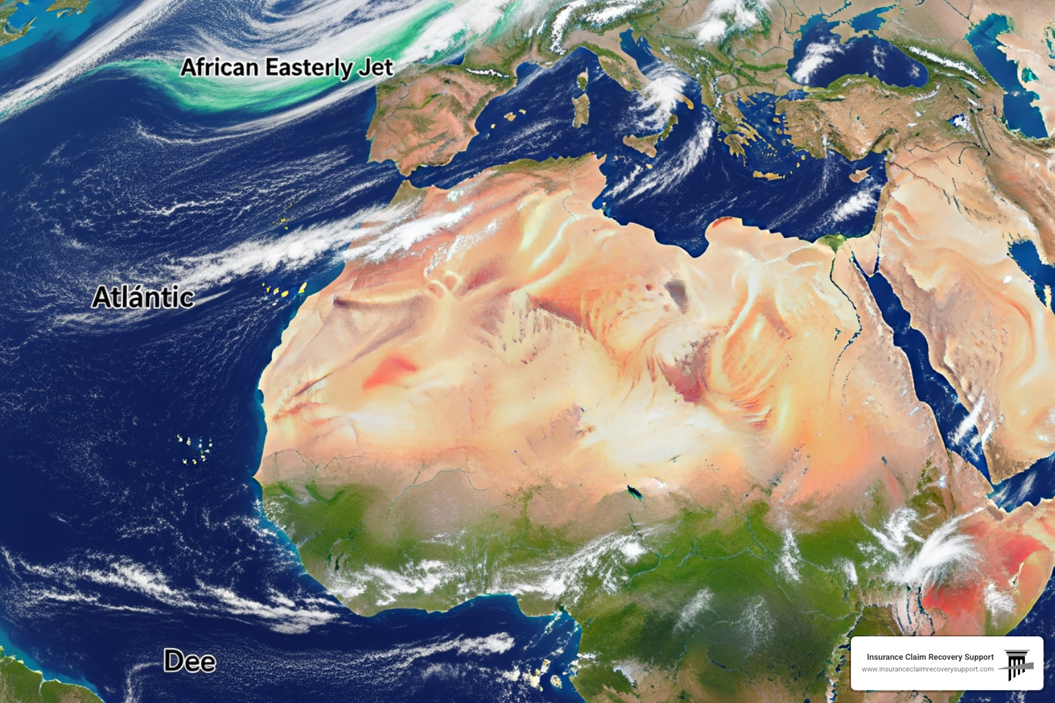 African Easterly Jet map Sahara heat and wave formation African Easterly Jet map Sahara heat and wave formation