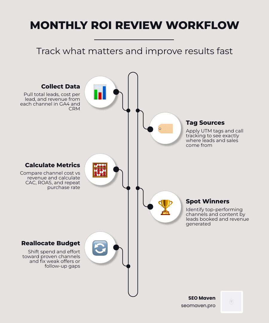 ROI calculation infographic for small business marketing infographic