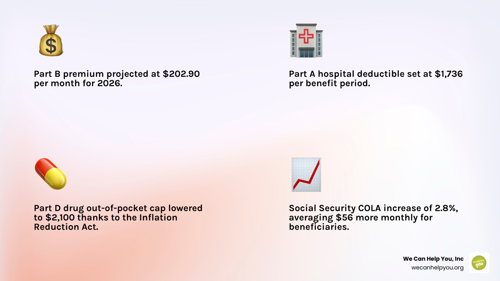Worksheet for comparing Medicare plan costs: premiums, deductibles, and drug co-pays infographic