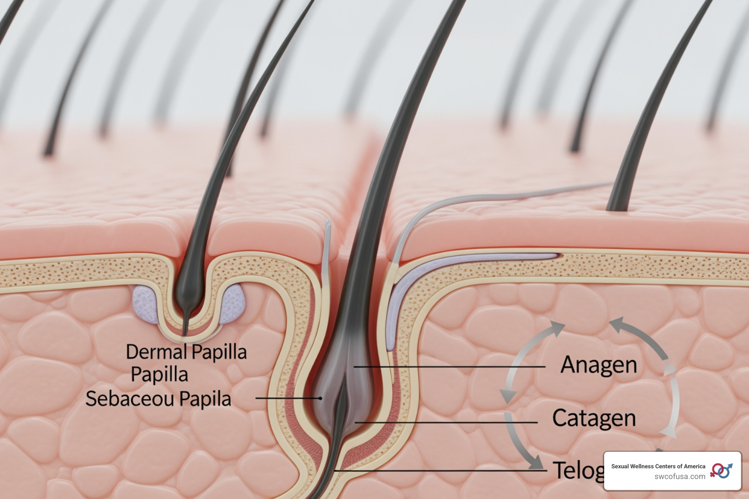 healthy hair follicle anatomy and hair cycle phases healthy hair follicle anatomy and hair cycle phases