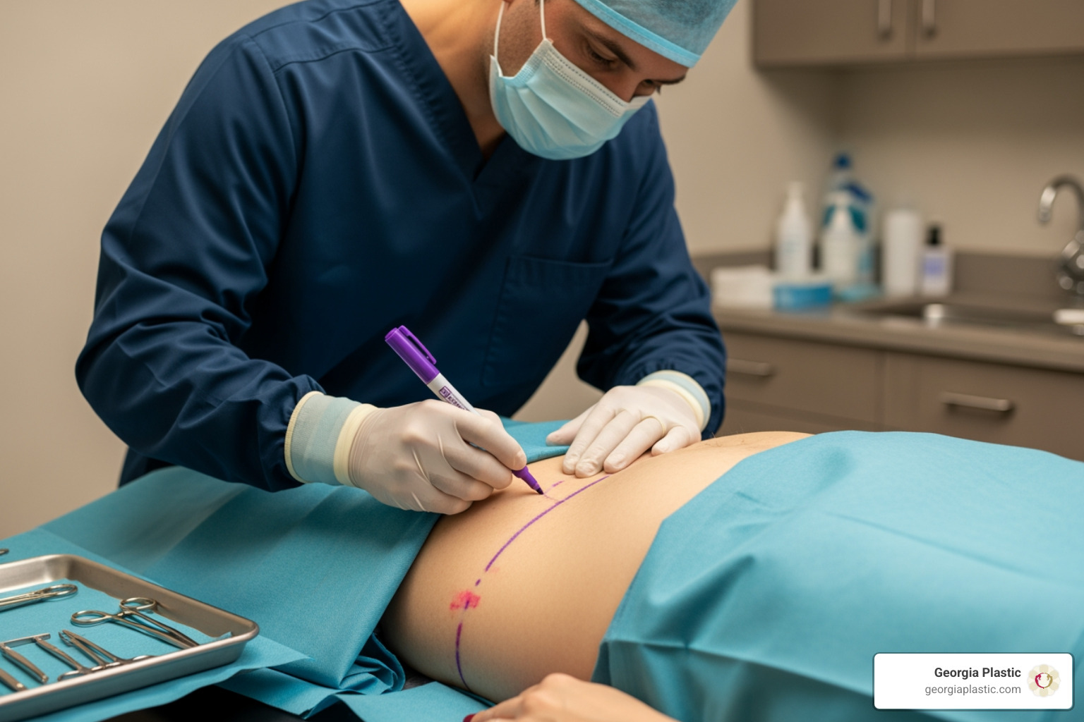 consultation markings for panniculectomy after massive weight loss