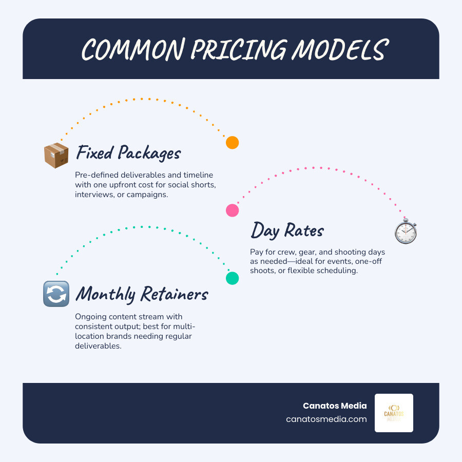 infographic of video project pricing factors and timelines infographic