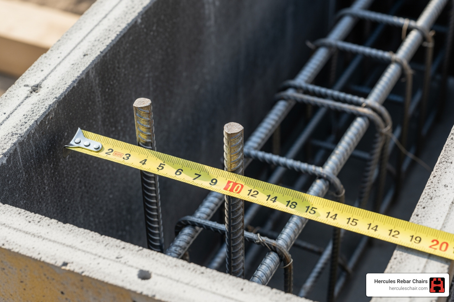 measuring concrete cover to the stirrup not the main bar