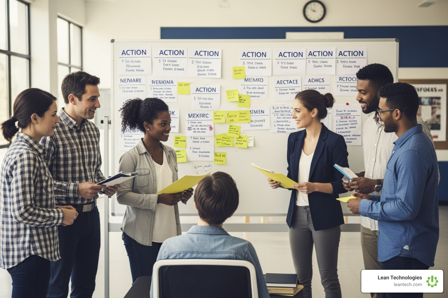 team improvement board with actions metrics and owners team improvement board with actions metrics and owners